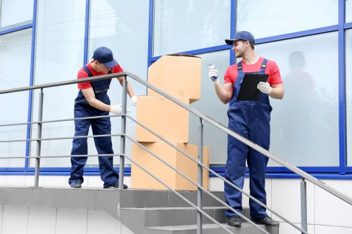 Customer complaint being recorded in a self storage office