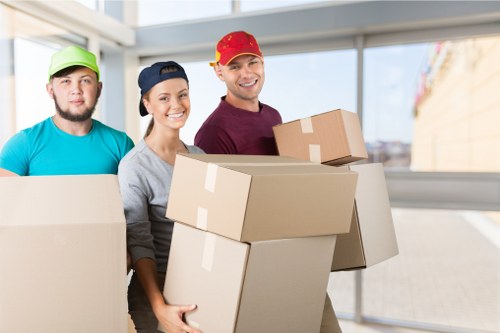 Office removals team planning a move in Stockwell