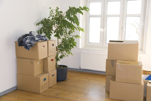 Fire safety measures in a self storage unit area