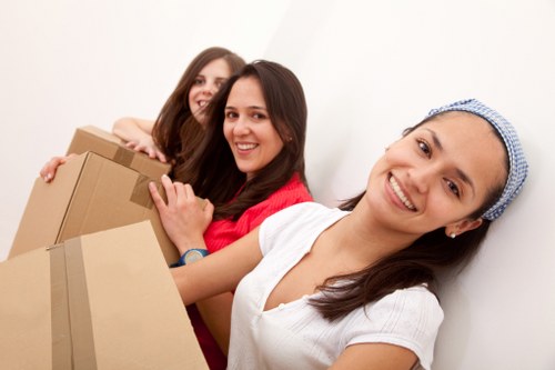 Secure mobile storage collection arranged for a South London property